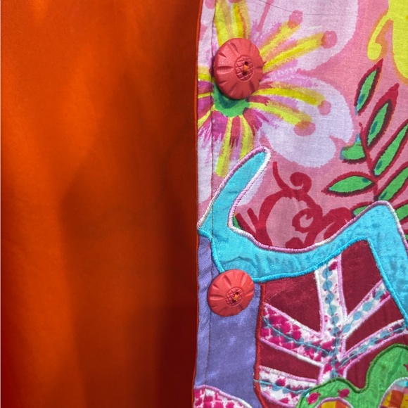 Madison Studio Orange Multi-Color Patterned Jacket - Picture 6 of 6